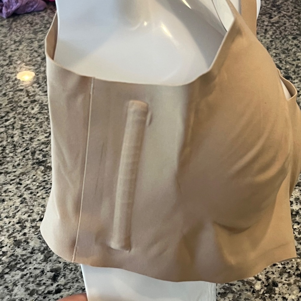 Honeylove Bra Womens Medium Nude V-Neck Wireless - Picture 5 of 6